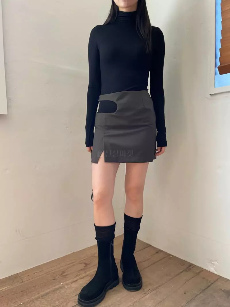 Nyunyu Wear - Korean Women Fashion - #womensfashion - Curve Skirt - 11