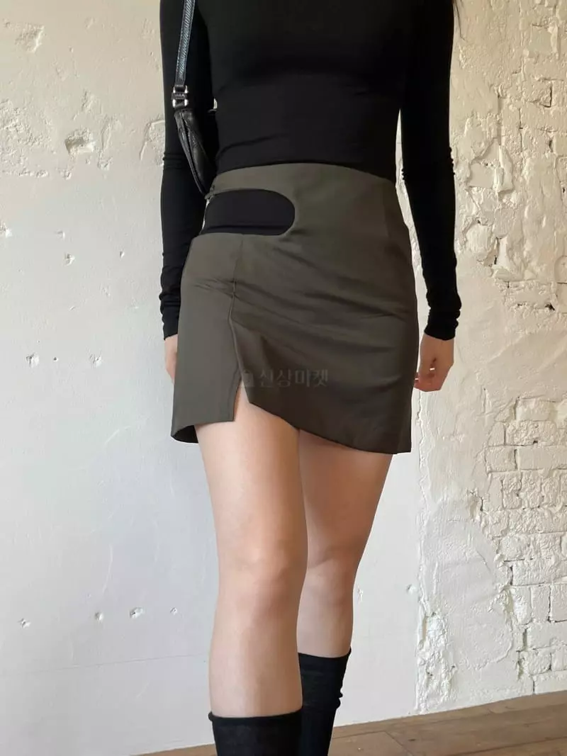 Nyunyu Wear - Korean Women Fashion - #womensfashion - Curve Skirt - 9