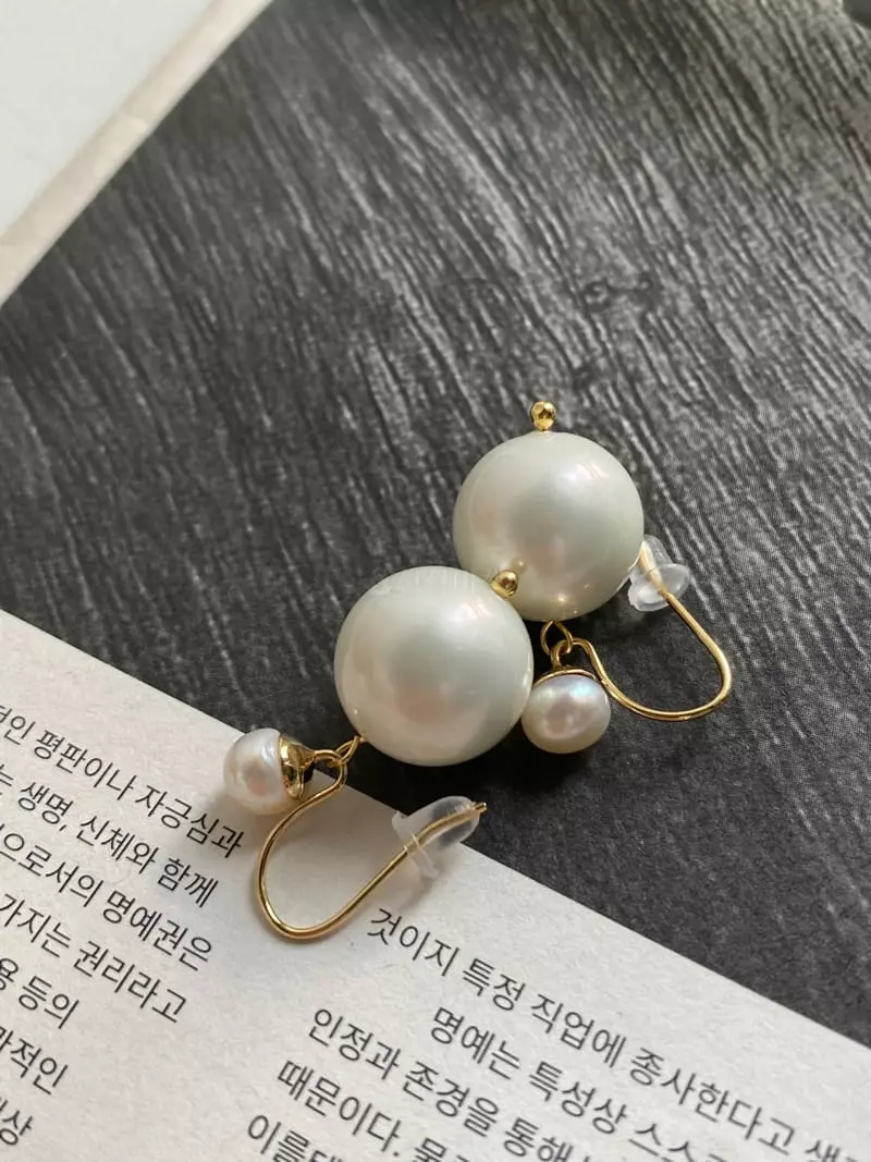 Nyunyu Wear - Korean Women Fashion - #womensfashion - Snow Earring - 2