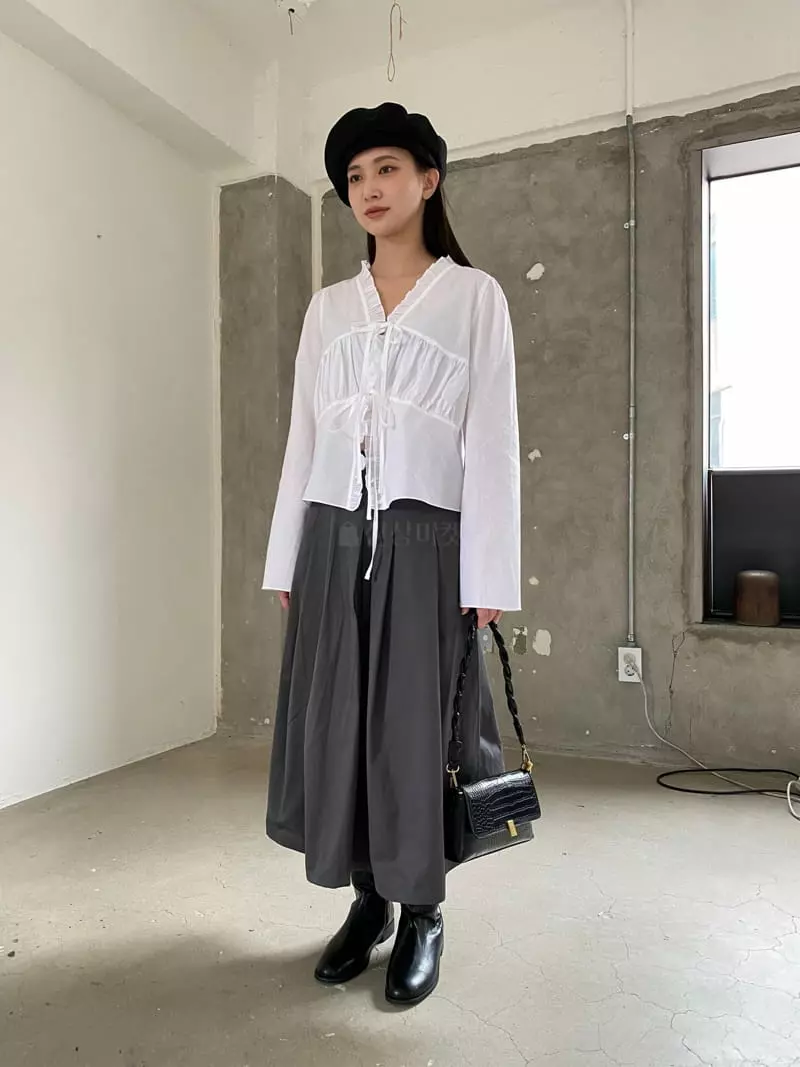 Nyunyu Wear - Korean Women Fashion - #womensfashion - Marron Skirt - 5