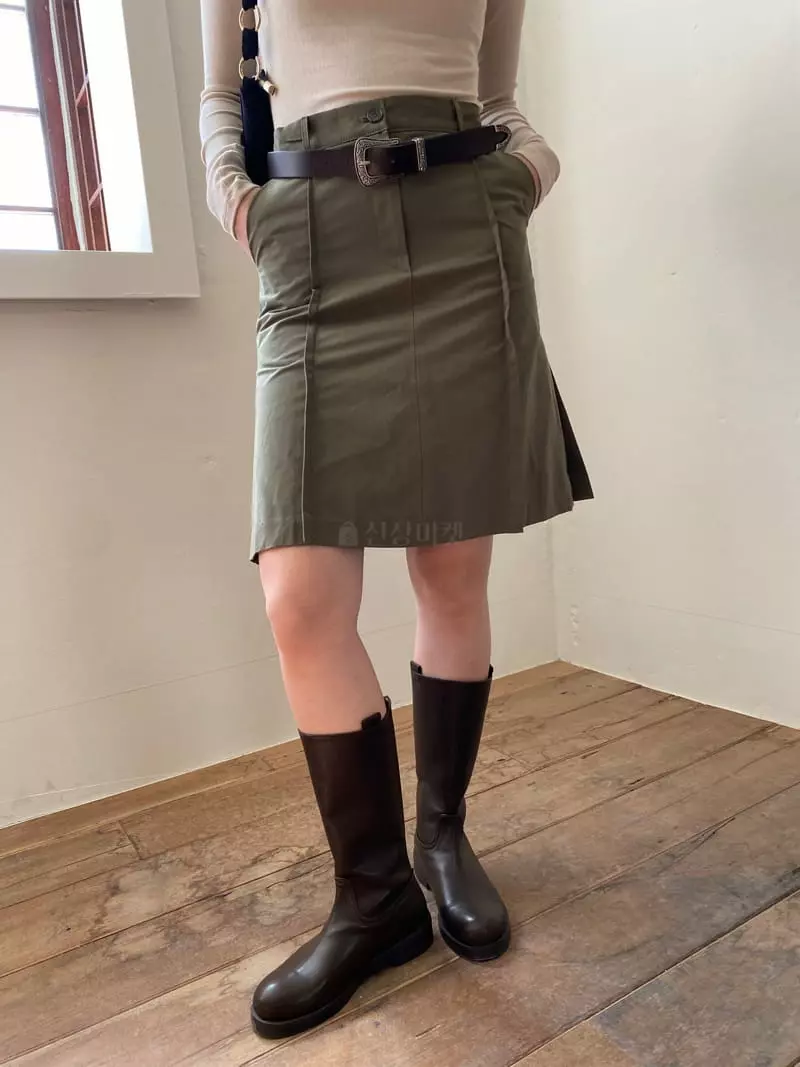 Nyunyu Wear - Korean Women Fashion - #womensfashion - Dart Skirt - 5