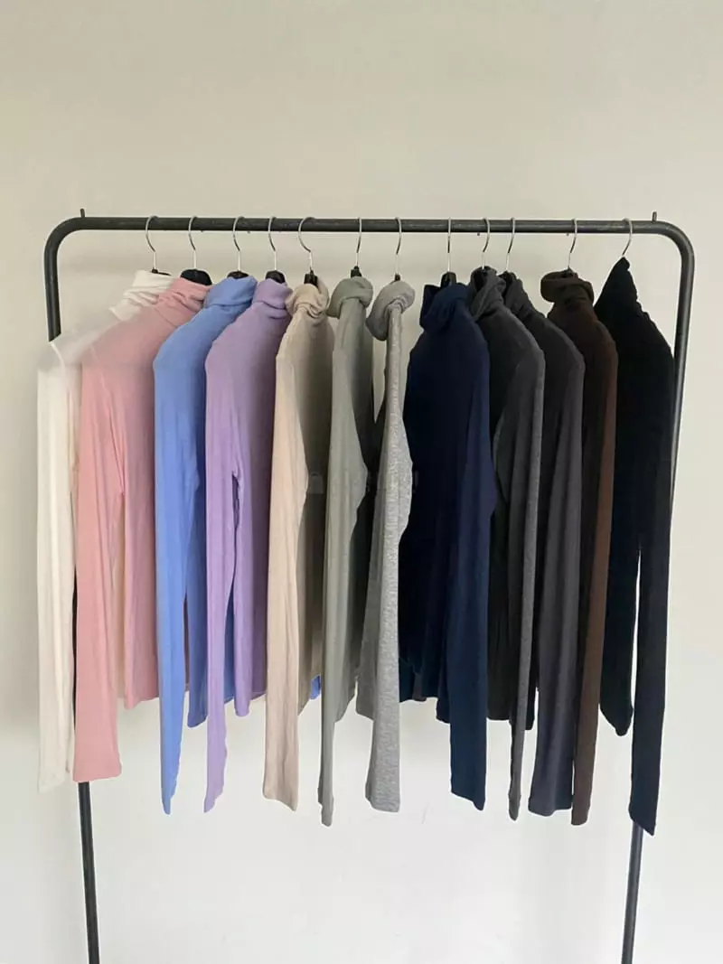 Nyunyu Wear - Korean Women Fashion - #womensfashion - Rib Long Sleeves Tee - 9