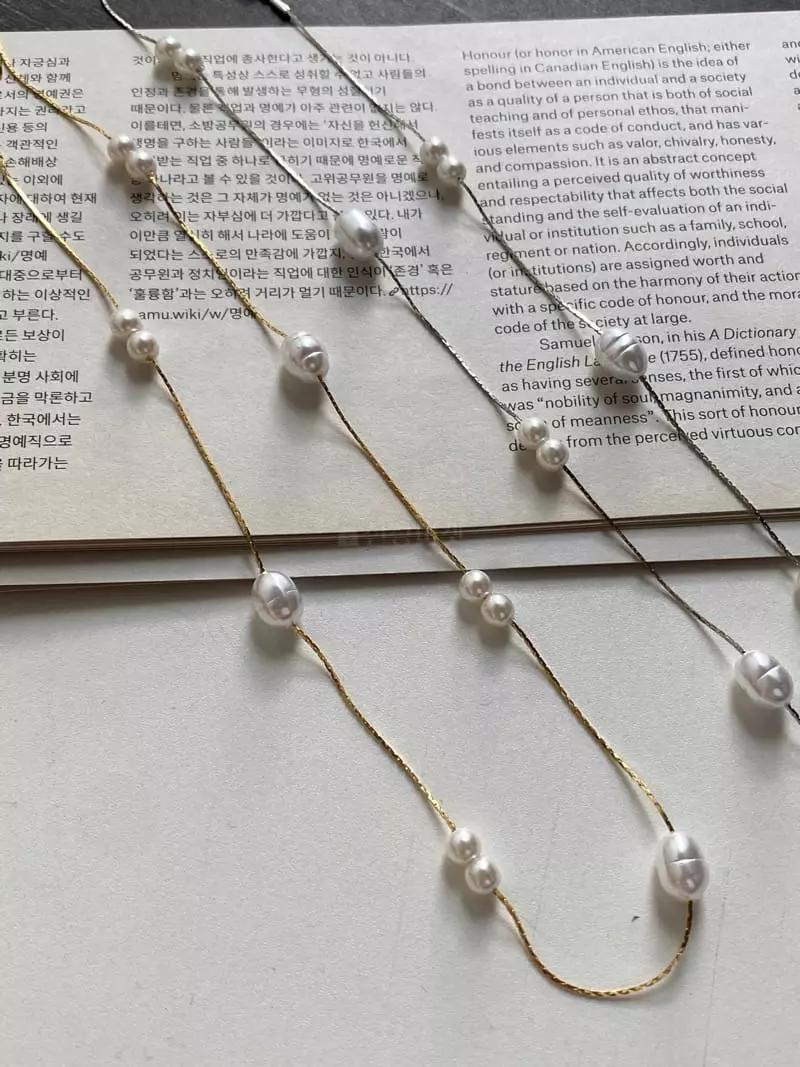 Nyunyu Wear - Korean Women Fashion - #momslook - Pong Necklace - 4