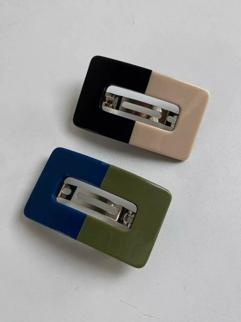 Nyunyu Wear - Korean Women Fashion - #womensfashion - Li Square Hairpin - 3