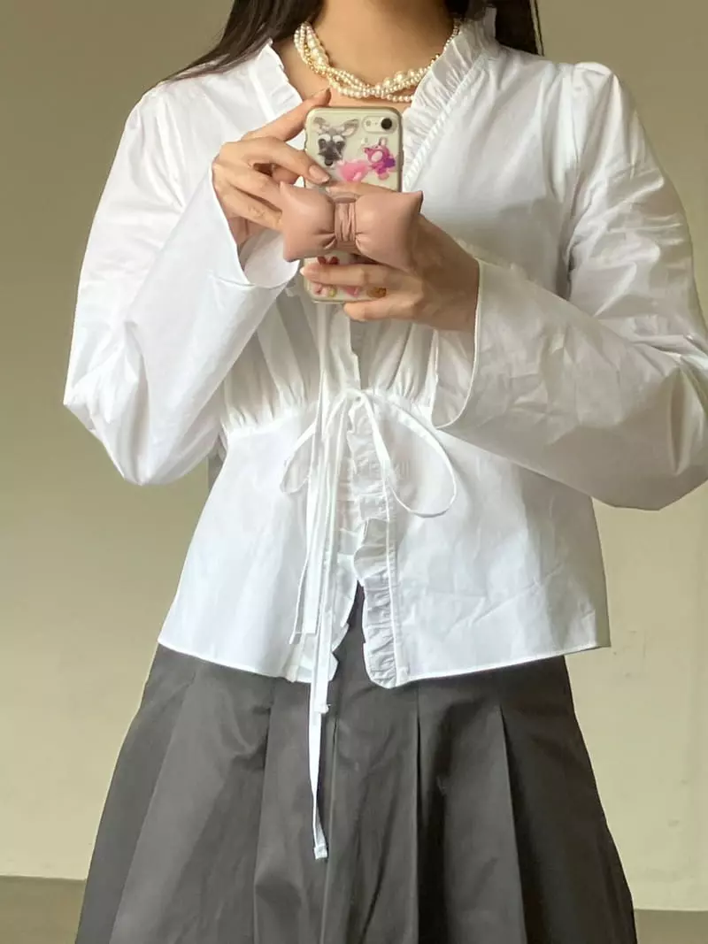 Nyunyu Wear - Korean Women Fashion - #womensfashion - Leja Ribbon Grip Tok - 7