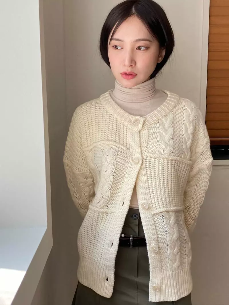 Nyunyu Wear - Korean Women Fashion - #womensfashion - Two Way Cardigan - 8