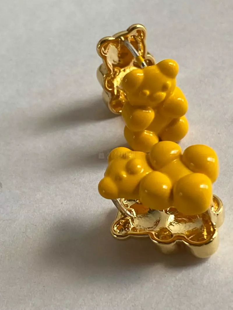 Nyunyu Wear - Korean Women Fashion - #womensfashion - Coating Haribo Earring - 5