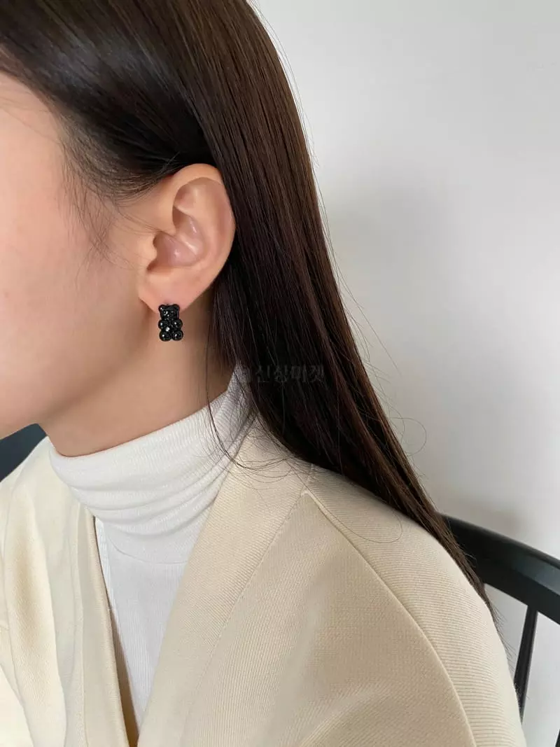 Nyunyu Wear - Korean Women Fashion - #womensfashion - Coating Haribo Earring - 7