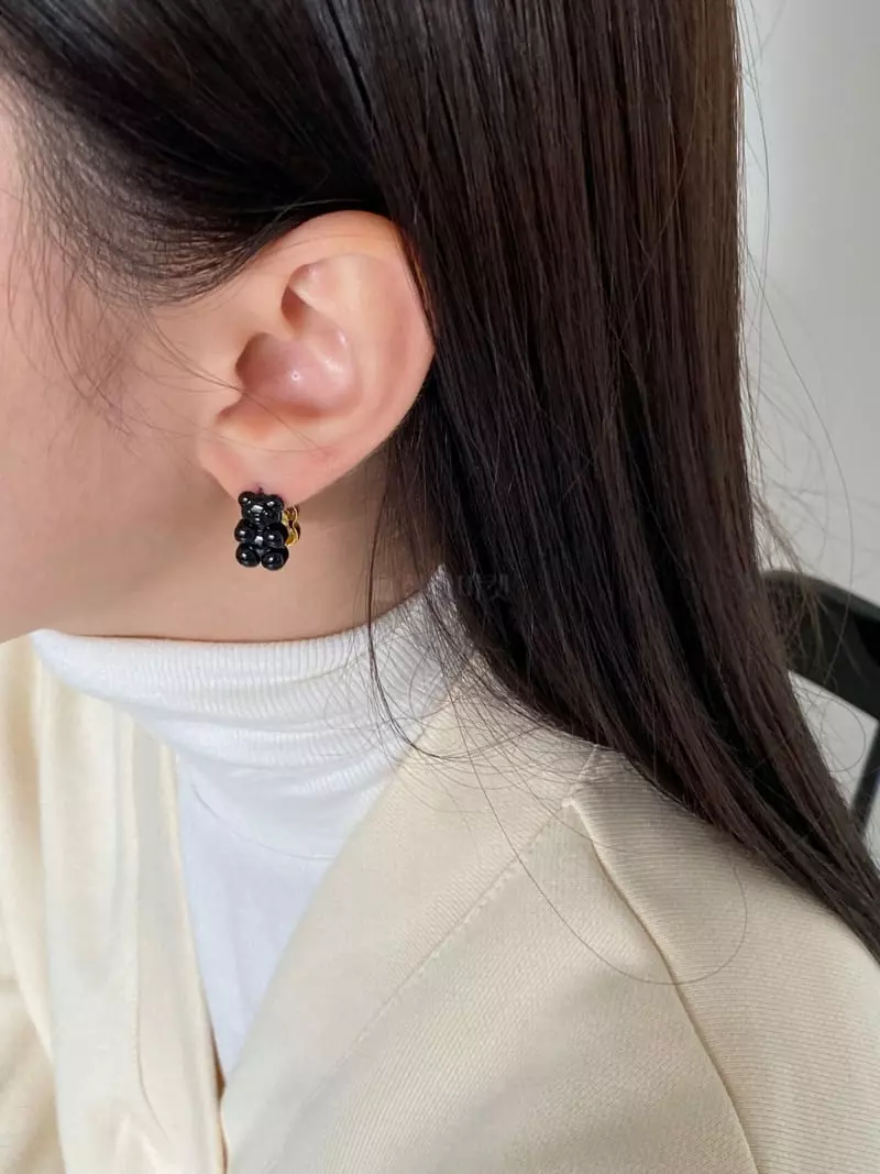 Nyunyu Wear - Korean Women Fashion - #womensfashion - Coating Haribo Earring - 9