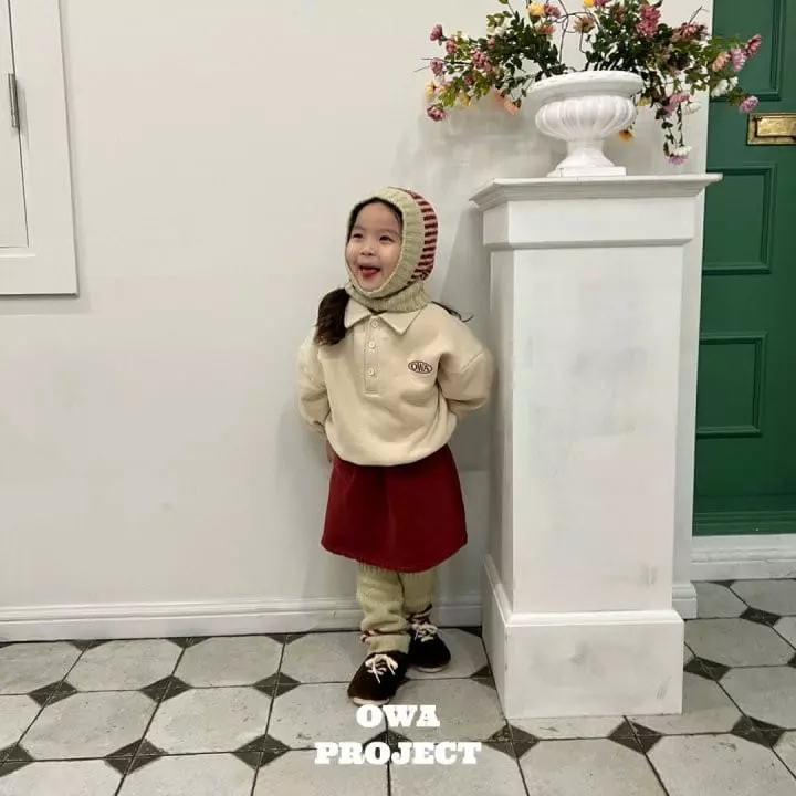 O Wa - Korean Children Fashion - #designkidswear - Owa Collar Sweatshirt - 2