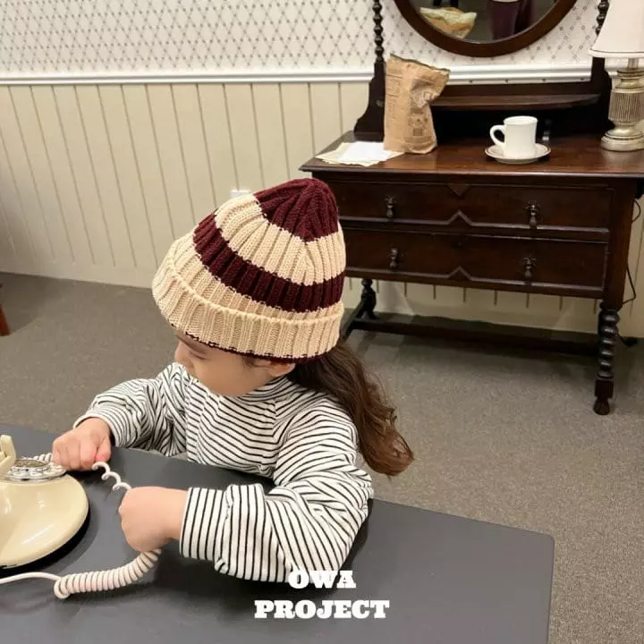 O Wa - Korean Children Fashion - #littlefashionista - Stripes Turtleneck Tee - 3