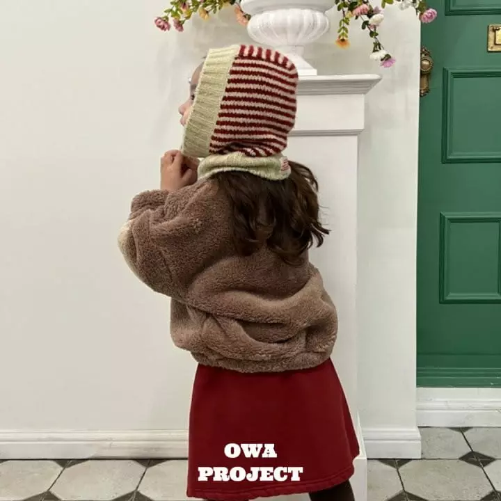 O Wa - Korean Children Fashion - #littlefashionista - Stripes Baraclava - 9