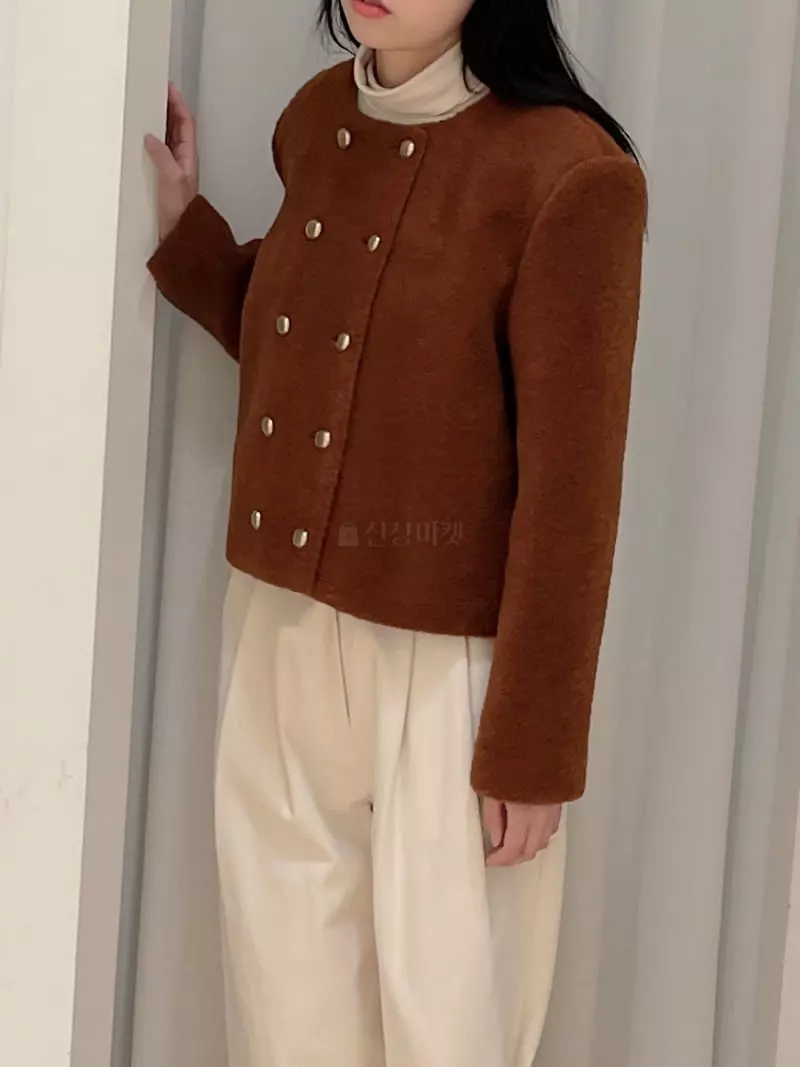Odor - Korean Women Fashion - #momslook - Bear Twid Jacket - 6