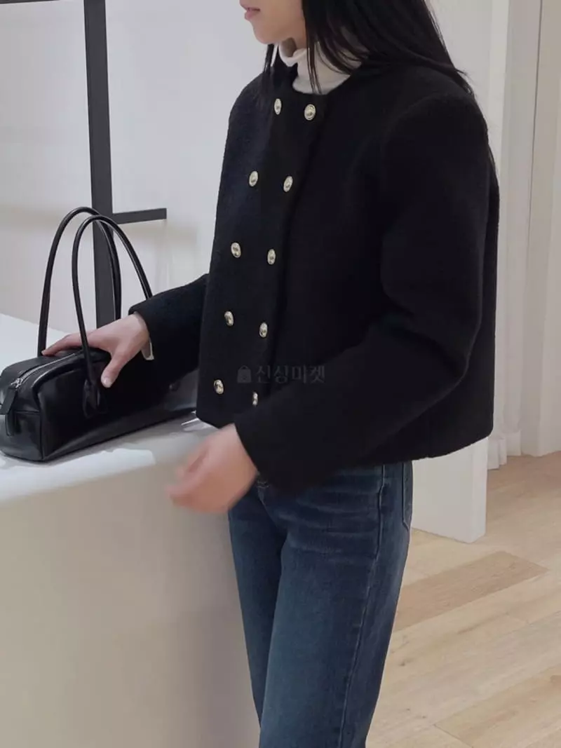 Odor - Korean Women Fashion - #womensfashion - Bear Twid Jacket