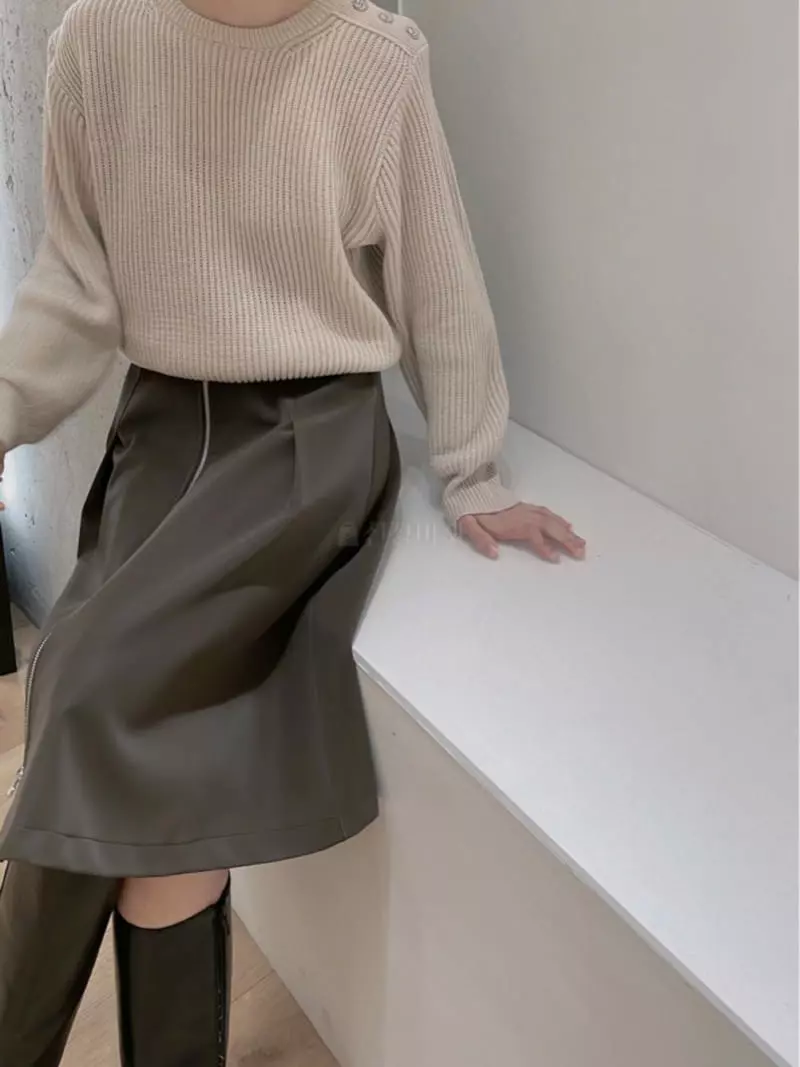 Odor - Korean Women Fashion - #womensfashion - London Zipper Skirt - 2