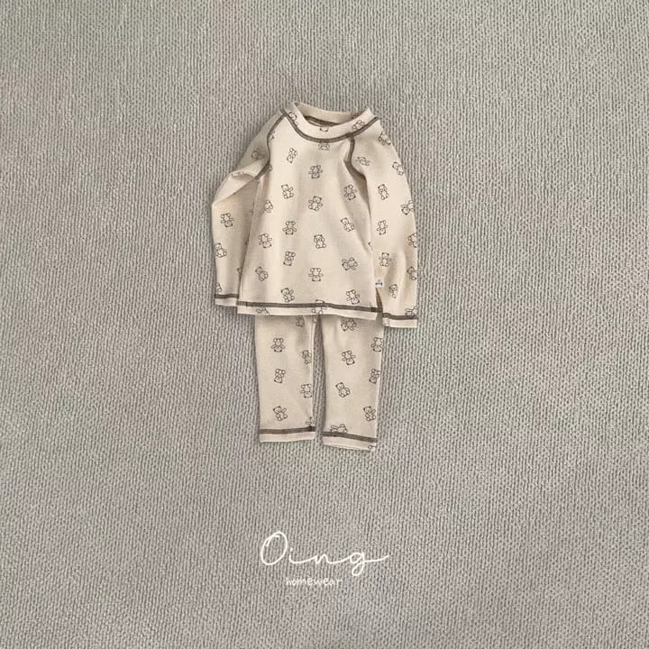 Oing - Korean Children Fashion - #Kfashion4kids - Bear Set - 2