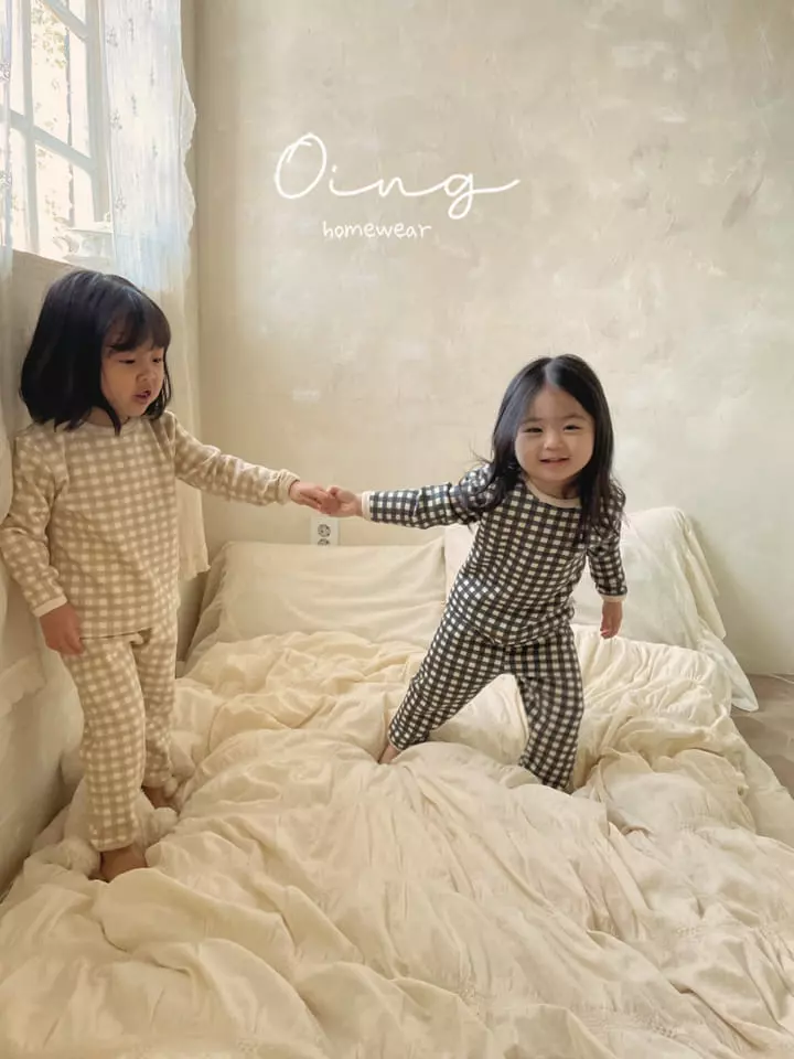 Oing - Korean Children Fashion - #childrensboutique - Check Set - 6