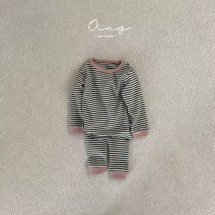 Oing - Korean Children Fashion - #childrensboutique - Color Stripes Set - 2