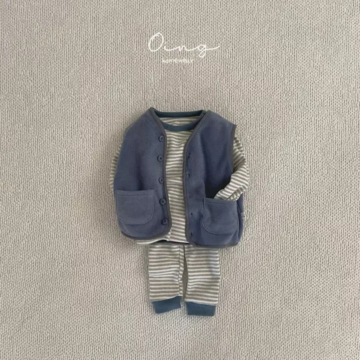 Oing - Korean Children Fashion - #fashionkids - Color Stripes Set - 5