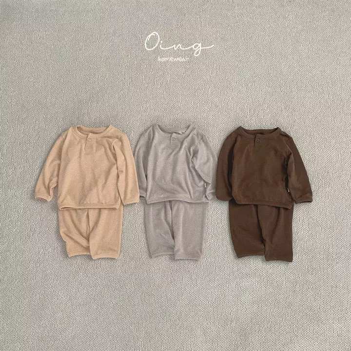 Oing - Korean Children Fashion - #fashionkids - Button Piping Set