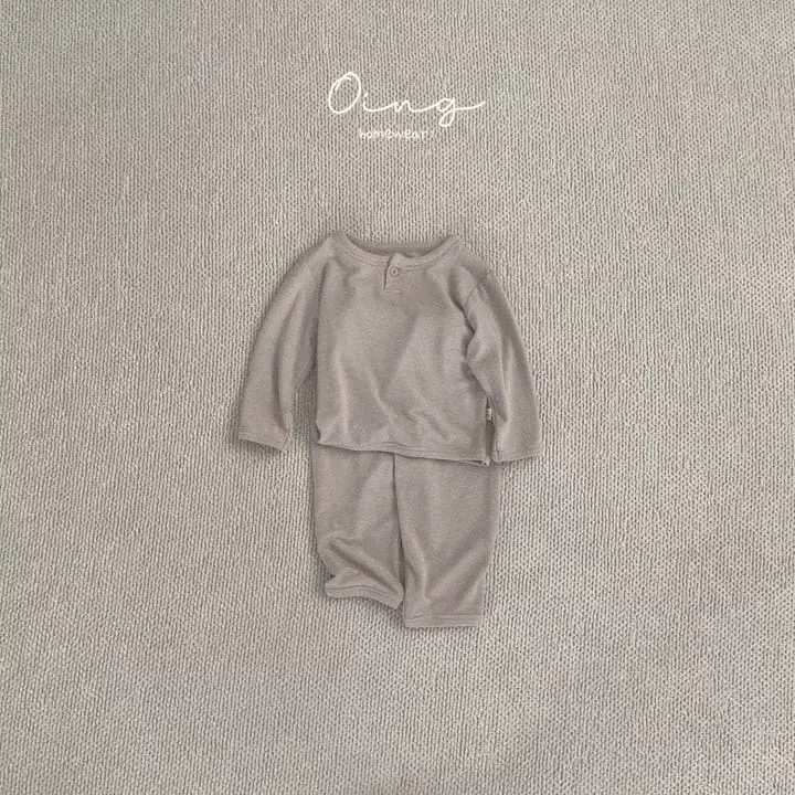 Oing - Korean Children Fashion - #kidsshorts - Button Piping Set - 2