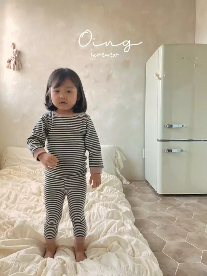 Oing - Korean Children Fashion - #kidsstore - Color Stripes Set - 7