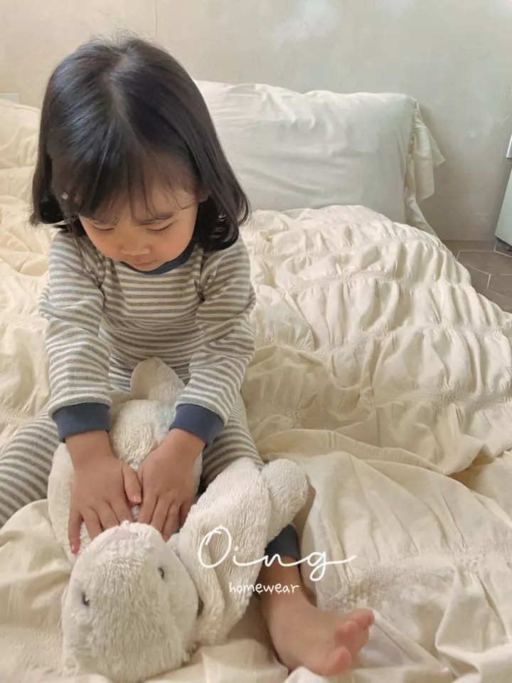 Oing - Korean Children Fashion - #littlefashionista - Color Stripes Set - 10