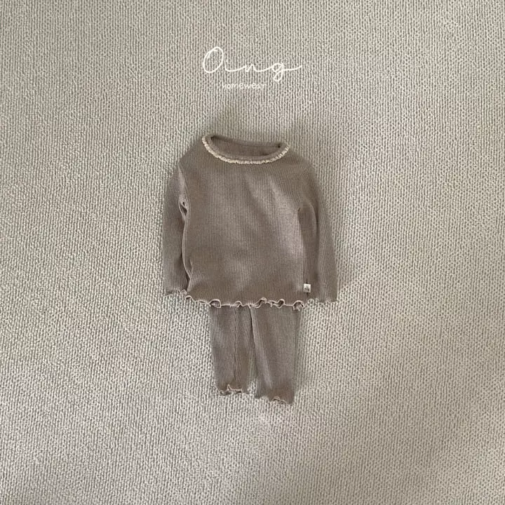 Oing - Korean Children Fashion - #littlefashionista - Rib Lace Set