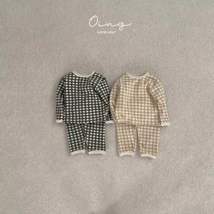 Oing - Korean Children Fashion - #magicofchildhood - Check Set