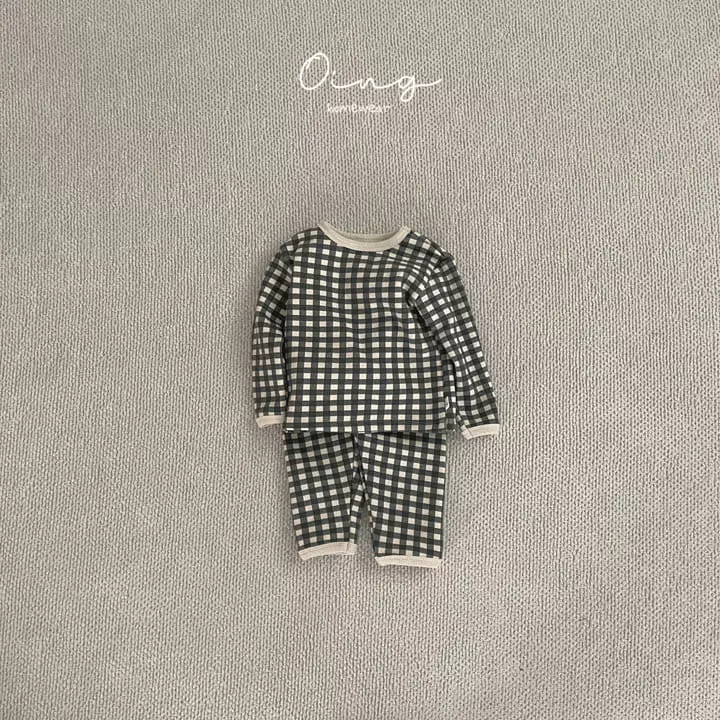 Oing - Korean Children Fashion - #minifashionista - Check Set - 2