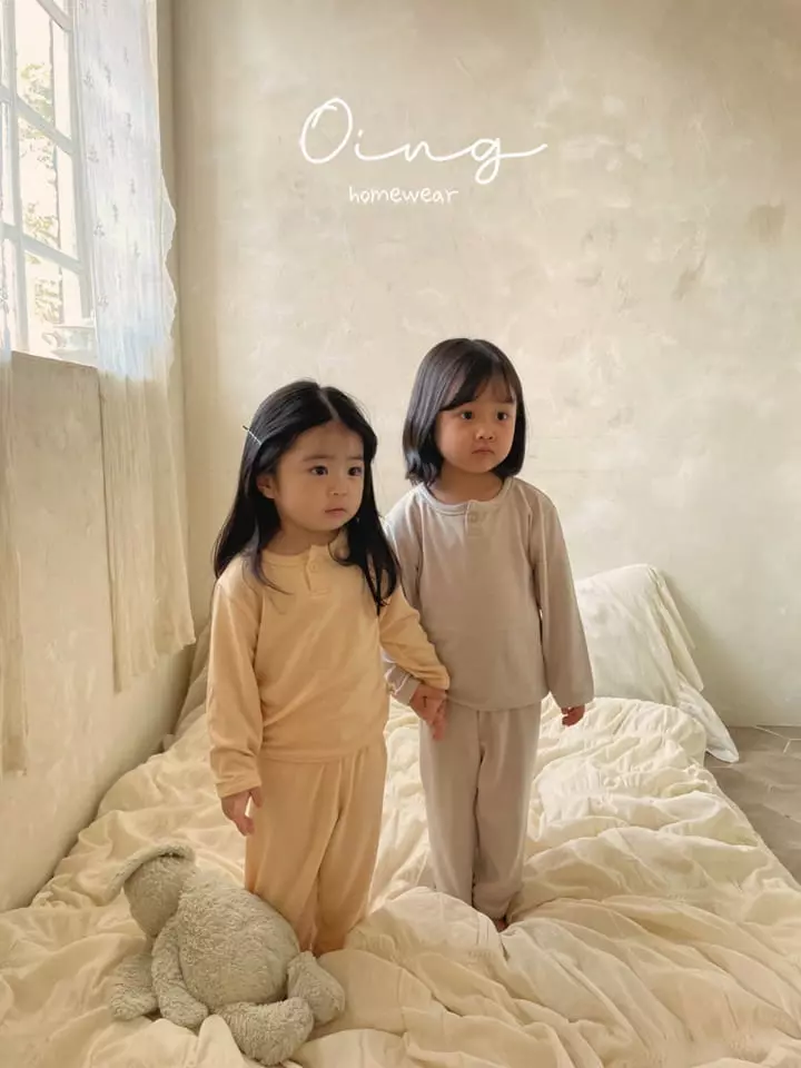 Oing - Korean Children Fashion - #todddlerfashion - Button Piping Set - 10