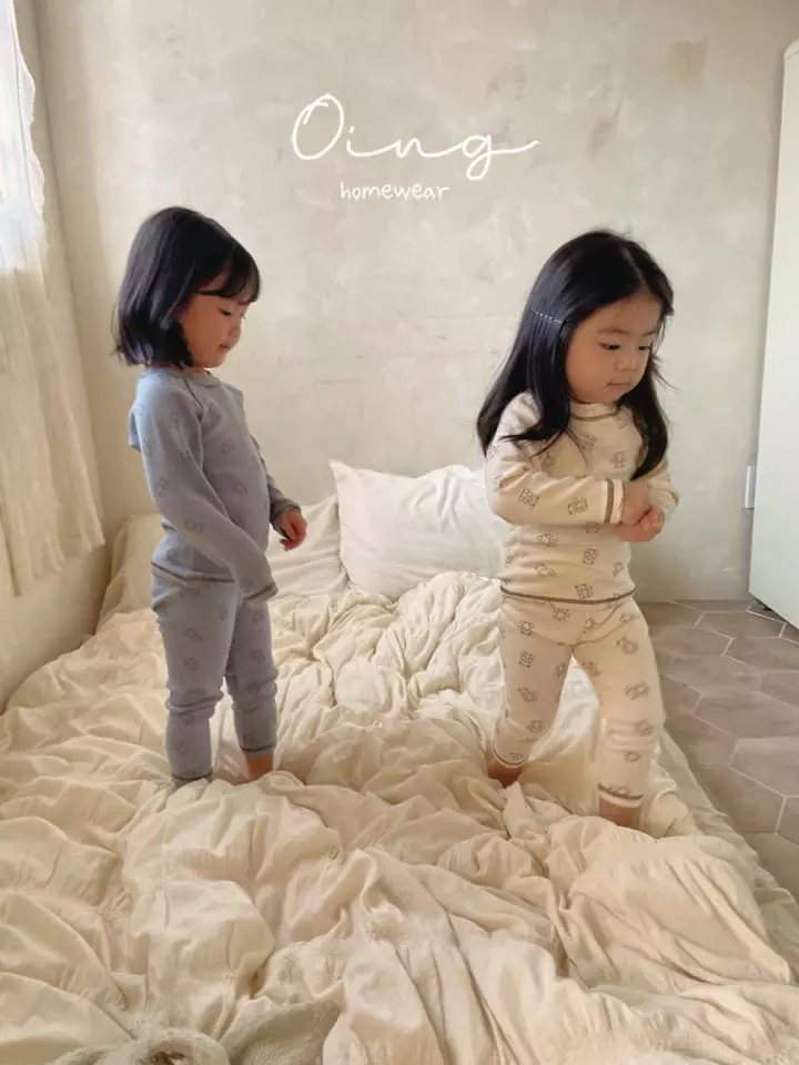 Oing - Korean Children Fashion - #todddlerfashion - Bear Set - 7