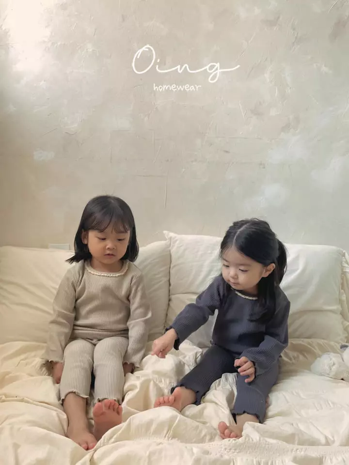Oing - Korean Children Fashion - #todddlerfashion - Rib Lace Set - 5