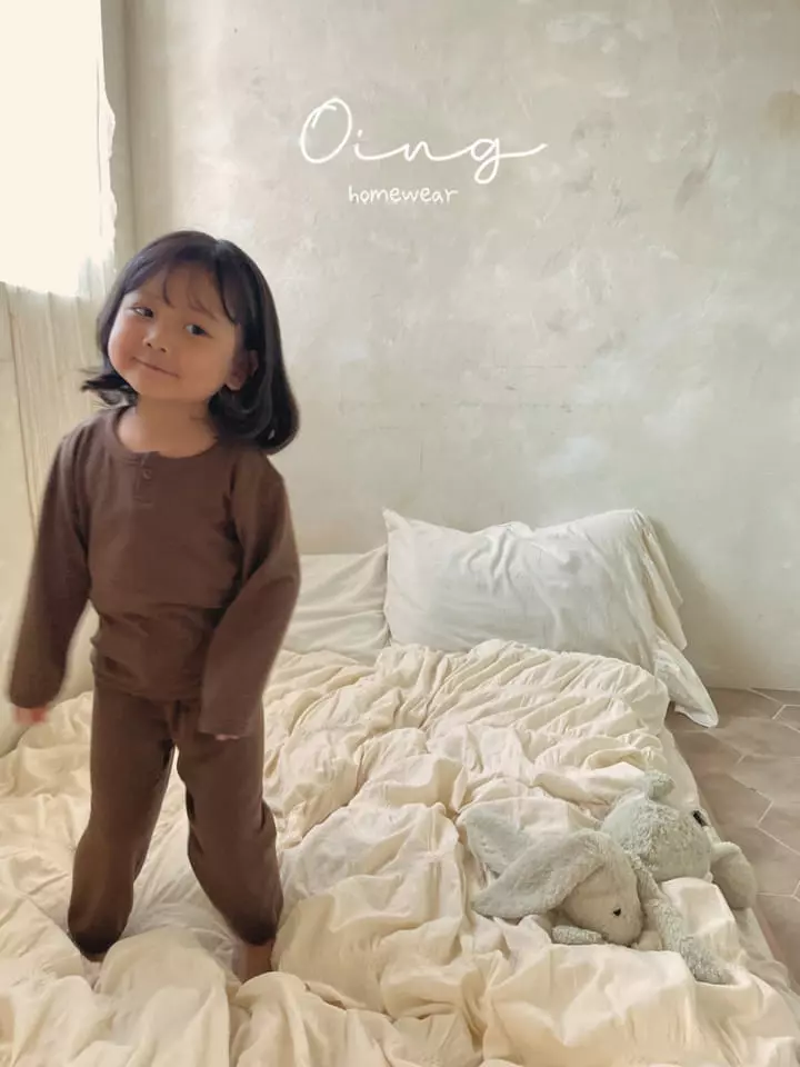 Oing - Korean Children Fashion - #toddlerclothing - Button Piping Set - 11