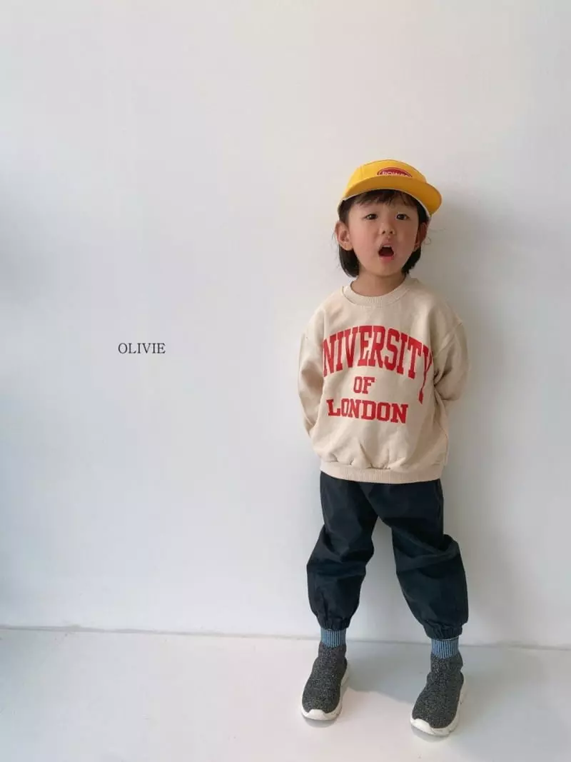Olivie - Korean Children Fashion - #discoveringself - University Sweatshirt