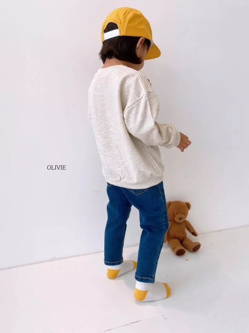 Olivie - Korean Children Fashion - #kidsstore - Baggy Jeans - 8