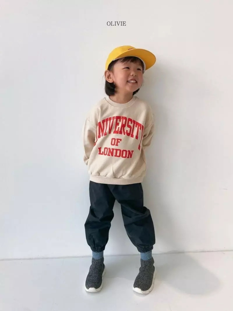 Olivie - Korean Children Fashion - #kidsshorts - University Sweatshirt - 4
