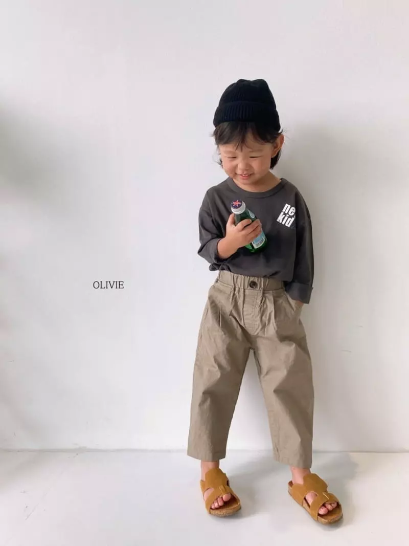Olivie - Korean Children Fashion - #littlefashionista - Lettering Tee - 2