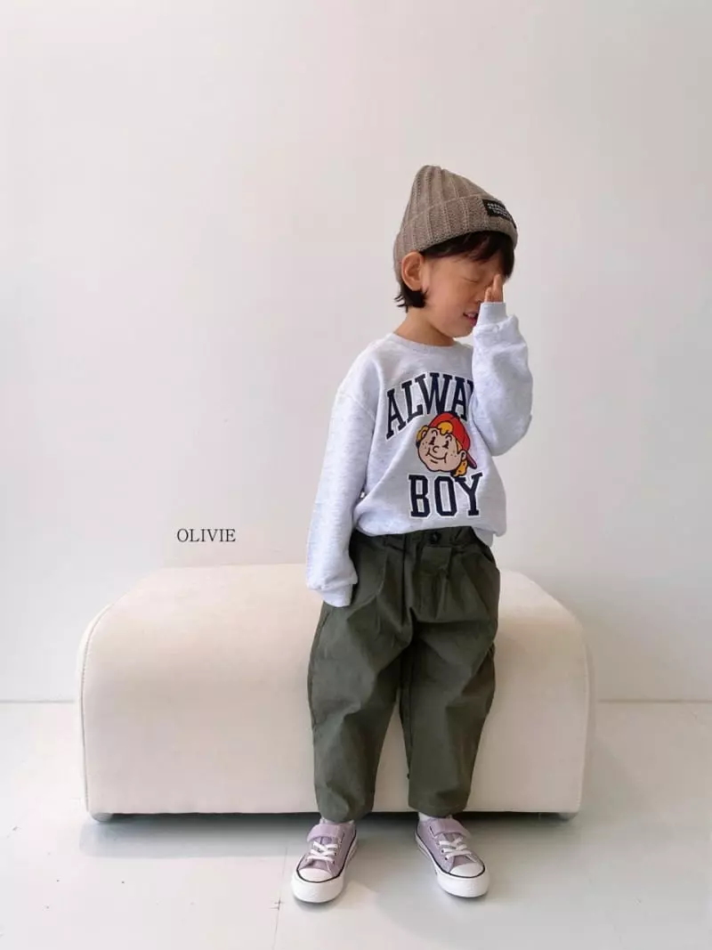 Olivie - Korean Children Fashion - #littlefashionista - Boy Sweatshirt - 4