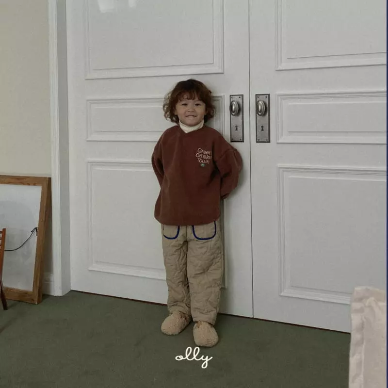 Ollymarket - Korean Children Fashion - #Kfashion4kids - V Neck Fleece Sweatshir with Mom - 3