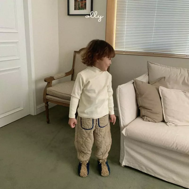 Ollymarket - Korean Children Fashion - #stylishchildhood - Rib Turtleneck  - 4