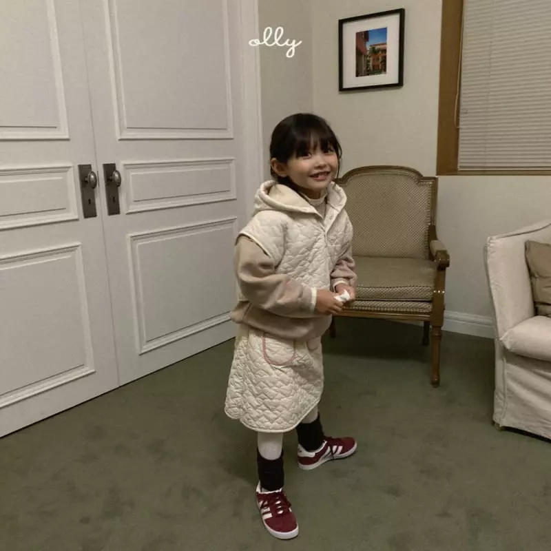 Ollymarket - Korean Children Fashion - #childofig - Heart Quilting Skirt - 11