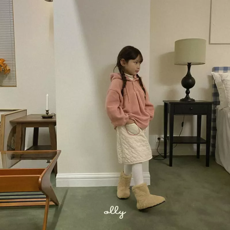 Ollymarket - Korean Children Fashion - #designkidswear - Fleece Half Open Hoody - 3