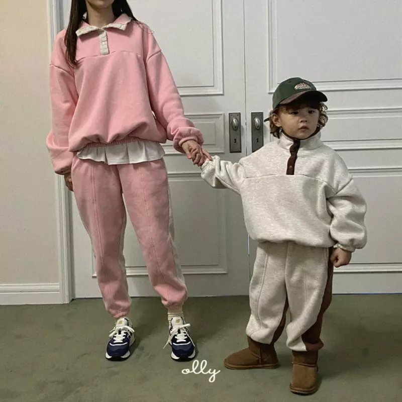 Ollymarket - Korean Children Fashion - #designkidswear - Two Tone Pants with Mom - 12