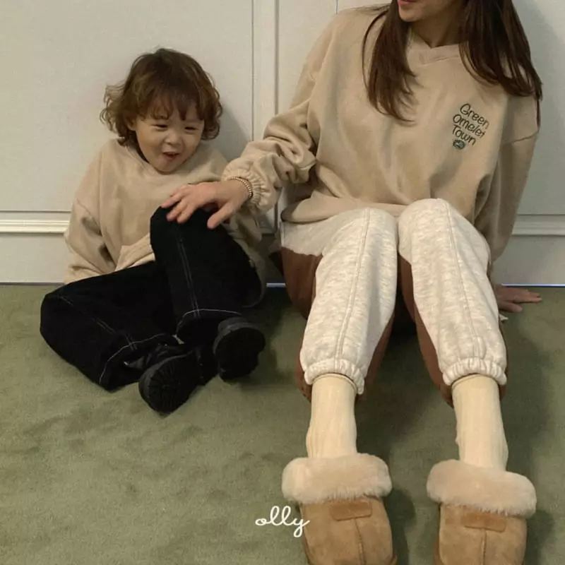 Ollymarket - Korean Children Fashion - #designkidswear - V Neck Fleece Sweatshir with Mom - 11