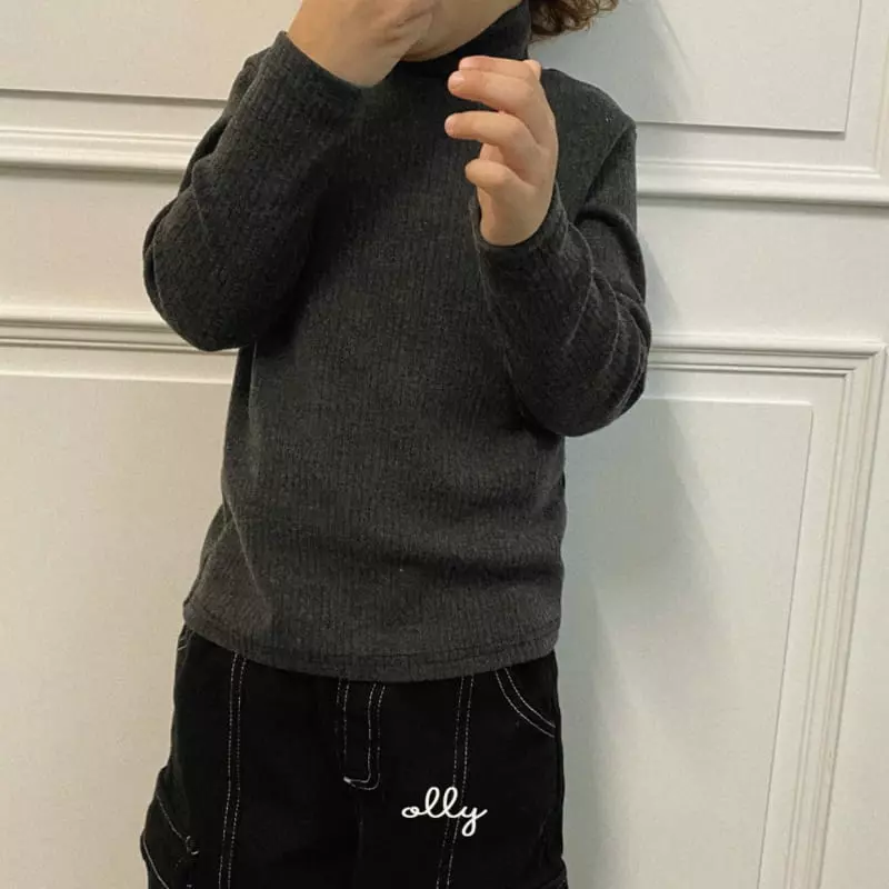Ollymarket - Korean Children Fashion - #kidsshorts - Rib Turtleneck  - 9