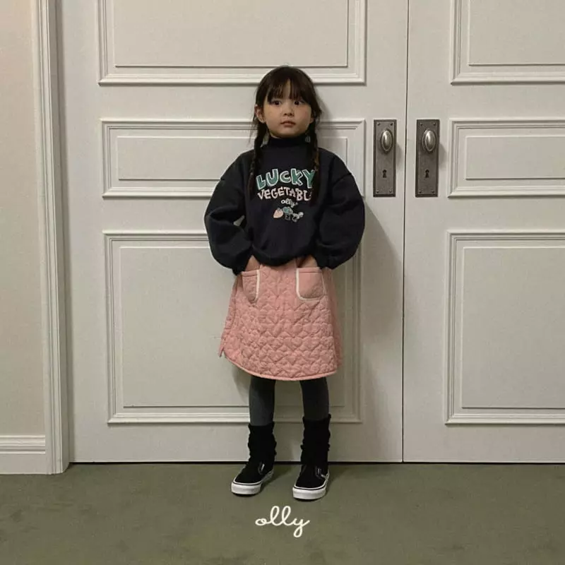 Ollymarket - Korean Children Fashion - #kidsshorts - Heart Quilting Skirt - 2