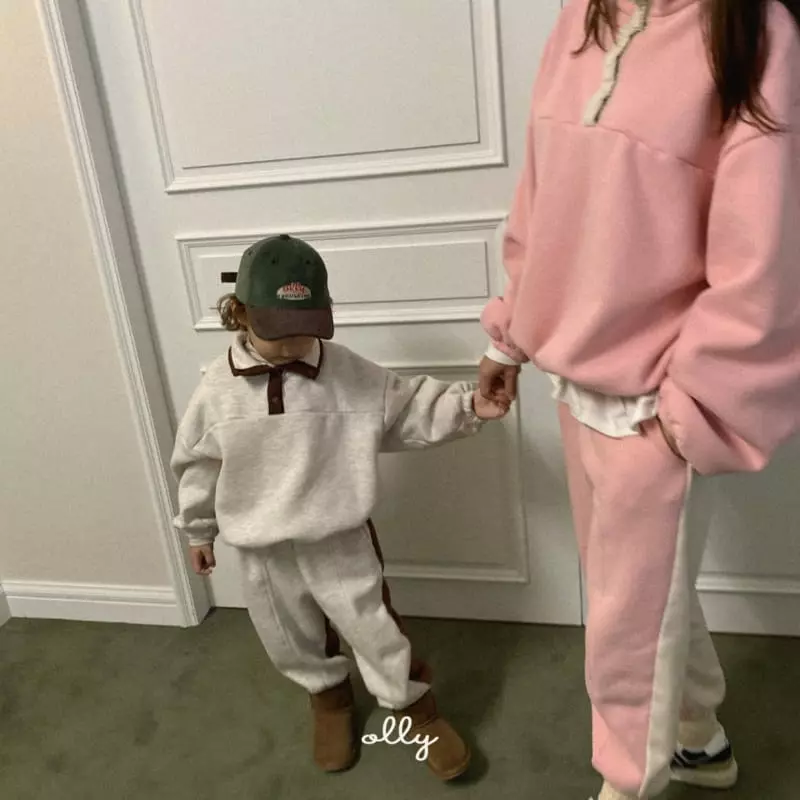 Ollymarket - Korean Children Fashion - #littlefashionista - Two Tone Pants with Mom - 5