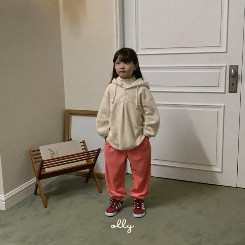 Ollymarket - Korean Children Fashion - #magicofchildhood - Fleece Half Open Hoody - 11