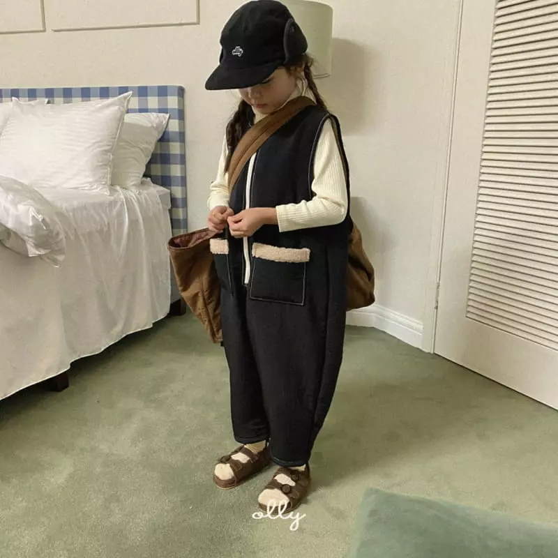 Ollymarket - Korean Children Fashion - #minifashionista - Boa Jumpsuit - 2